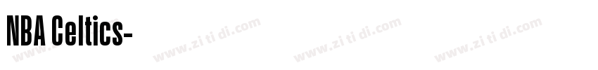 NBA Celtics字体转换
